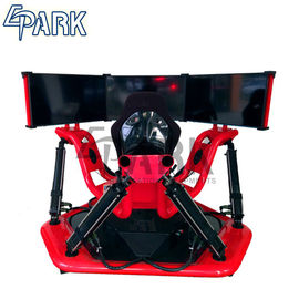 Red 3 Màn hình 9d Vr Racing Game Machine / Hệ thống điện 360 độ Racing Car Simulator